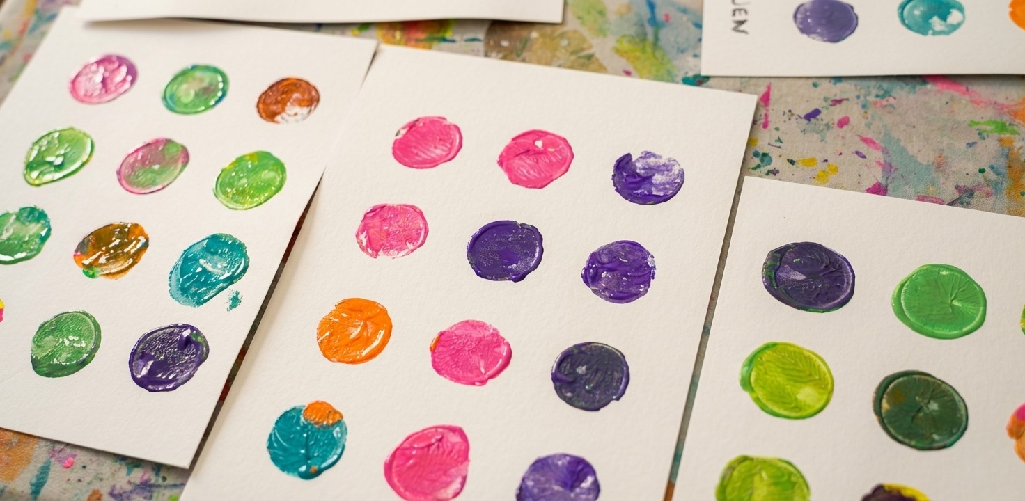 Muffin Tray Monoprinting