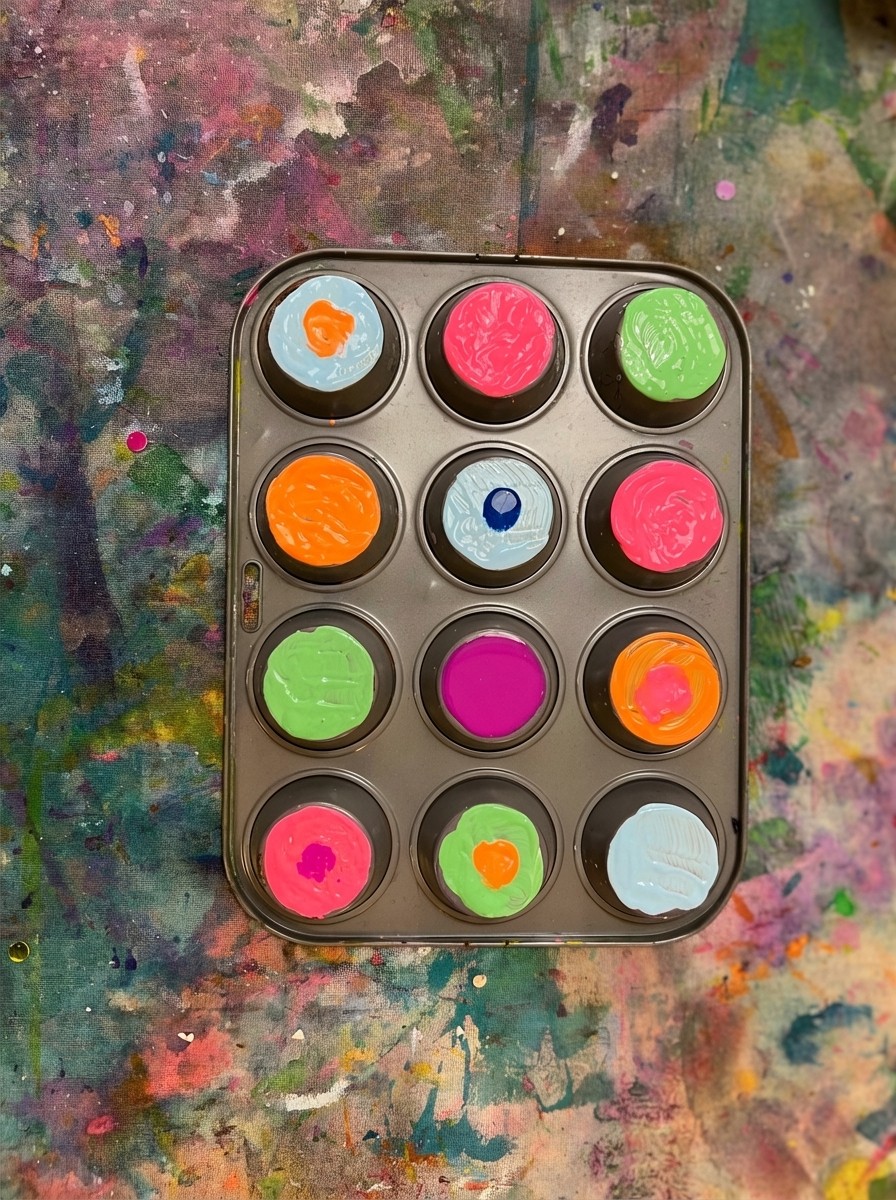 Image 4 - Muffin Tray Monoprinting